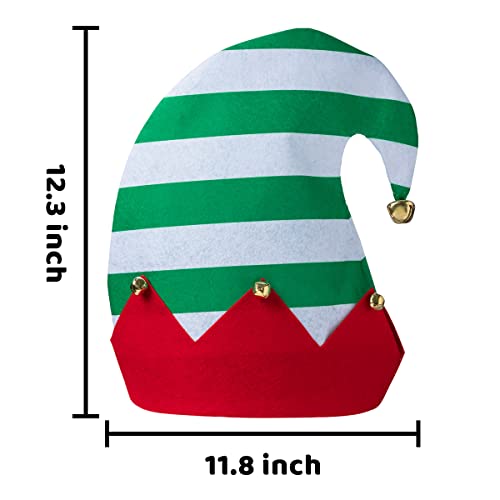 Joyin 3 Packs Unisex Classic Elf Hats For Christmas Hats For Jingle Bells Kids, Hats For Christmas Holiday Party #TOP2