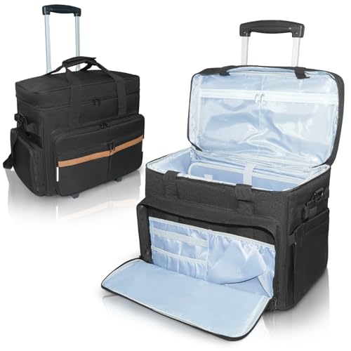 Sac enseignant à roulettes grand volume porte-document extensible et sacoche PC portable 17.3
