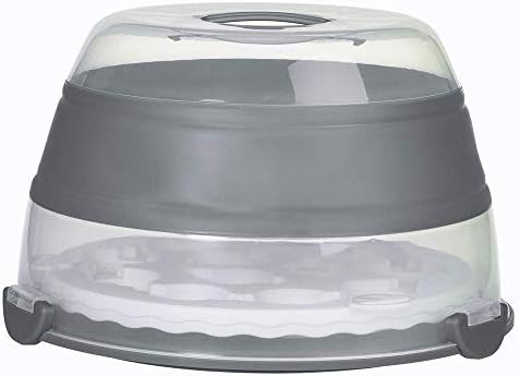 Progressive International BCC-1GY Prepworks Collapsible Cupcake Carrier, Gray