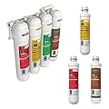 AquaticLife Twist-in Compact 4-Stage RO/DI Unit with Replacement Sediment, Carbon & DI Cartridge Bundle