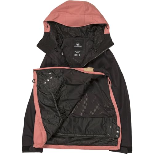 Volcom Jaqueta feminina de esqui Ashfield Anarok padrão para snowboard, rosa terra S4