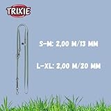 TRIXIE Hundeleine CityStyle M-L, 2,00 m/20 mm Salbei – Hochwertige PVC-Leine für Hunde, 3-Fach verstellbar – rutschfest, wasserabweisend & abwaschbar, 1971319