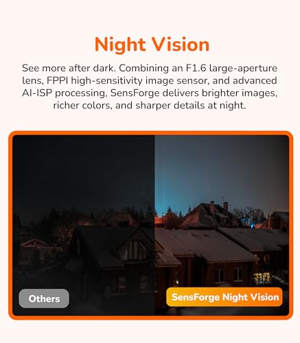 SensForge 1080p Window Camera, Wire-Free Battery-Powered Security Camera for Home, Free Smart Human, Vehicle & Animal Detection, 2-Day Cloud Available, Two-Way Talk, Easy No-Drill Setup — view 4