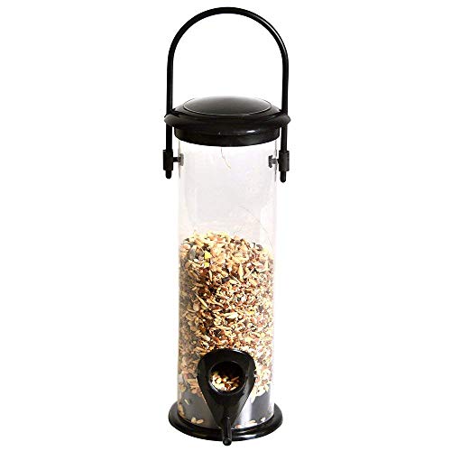 Esschert Design Silo Feeder With Two Openings, Black #TOP9