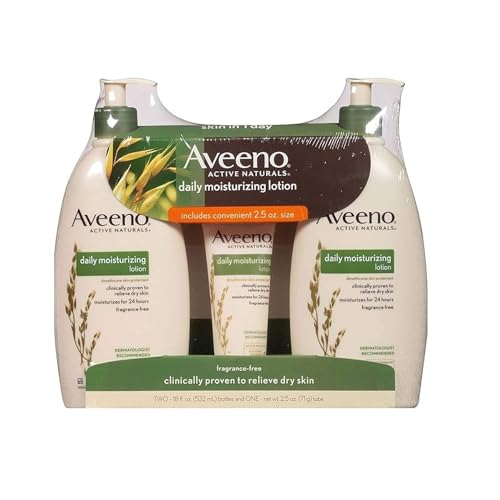 Aveeno Daily Moisturizing Lotion (18 fl. oz., 2 pk. with 2.5 oz. ...