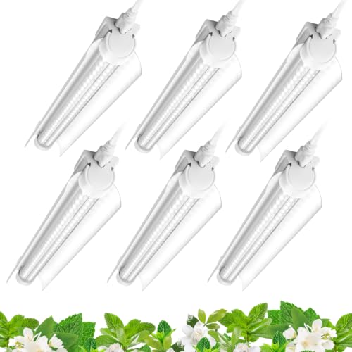 Barrina T8 1FT Grow Light, 5000K Full Spectrum LED Grow Light Strip, 6 Pack