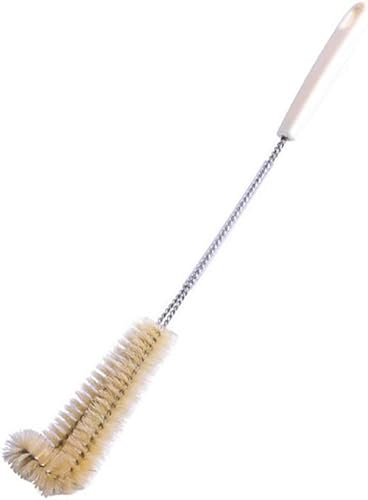 Limpiador de cepillo de limpieza de botellas de mango largo de 16.5 pulgadas con cerdas suaves de jabalí, biberones, fregador, cepillos limpios,