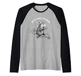 Off to Cause a Kerfuffle Possum Cottagecore Men Women Raglan Baseball Tee