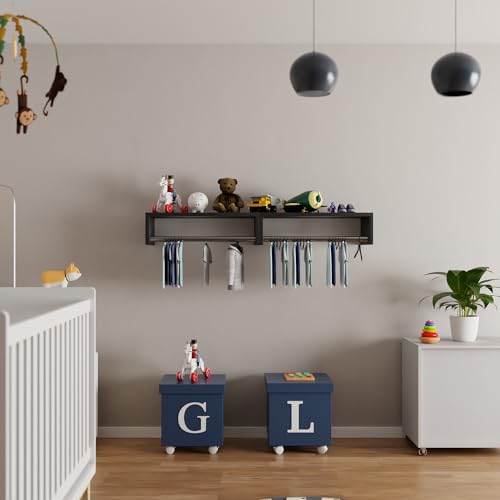 ArtMovelar - Kit de 3 Cabideiros com Tampo - Kit de Tampo e Tubo para Cabideiro de Parede - Cabide d