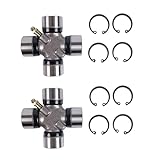 WQSING 2X U-Joint 865496A01 18-6406 Compatible with Mercruiser 865493A01 Alpha 1 Gen 2 Bravo w/Clips Universal Joint