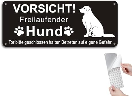 2 Stück Warnschilder "Vorsicht Hund" & "Videoüberwachung" – Reflektierendes Aluminium, 25x18 Cm, Wetterfest Für Garten & Haus