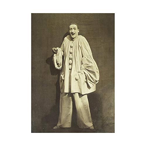 Wee Blue Coo Vintage Y Clown Entertainer Wall Art Print