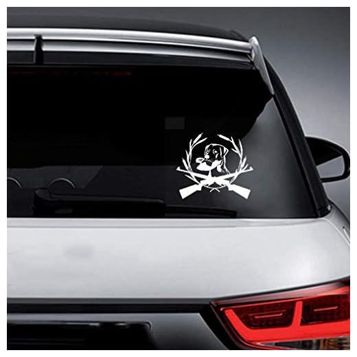 Pegatina Coche 16.6X14.3Cm Interesante Pegatinas de Coches Calcomanía Perro de Caza Labrador Mascota Animal Para Coche Laptop Ventana Pegatina