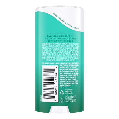 Lume Whole Body Deodorant - Invisible Cream Stick - 72 Hour Odor Control - Aluminum Free, Baking Soda Free, Skin Safe - 2.2 Ounce (Minted Cucumber) #TOP1