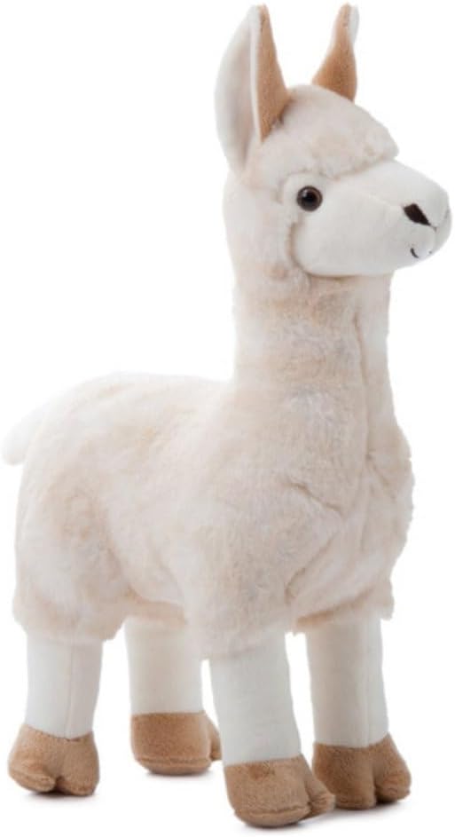 The Petting Zoo Llama Stuffed Animal Plushie, Wild Onez, Kids Gifts, 12 in | Llama Realistic Wildlife Zoo Animals by Zoologee. Great Toys for Girls and Boys. Plush Gifts for Kids
