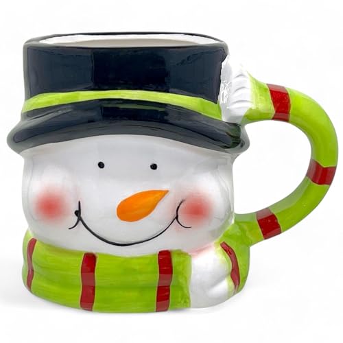 MIJOMA Tazza di Natale – Incantevole tazza in ceramica con design 3D natalizio – perfetta per bevande calde e fredde – 300 ml – tazza da tè tazza da caffè e decorazione della cucina (amico