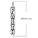 JGFinds Blessed Love Faith Message Charm Pendants, Silver Tone, 1 1/8