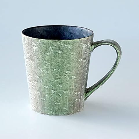 Lin Japan Mug Cup – Premium Arita Porcelain Coffee Mug – 11.3oz Ceramic Cup – Ideal for Coffee or Tea - Made in Japan (Green) Cover