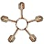 Button shape-rose gold