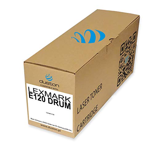 Tambour compatible Lexmark E120 Duston 12026XW noir pour imprimante de bureau