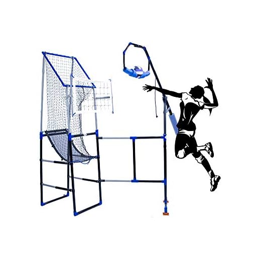 Volleyball Training Equipment Aid-The Perfect Volleyball Spike Trainer and Volleyball Serving Trainer with Adjustable Target Stand for Setting and Passing Practise.