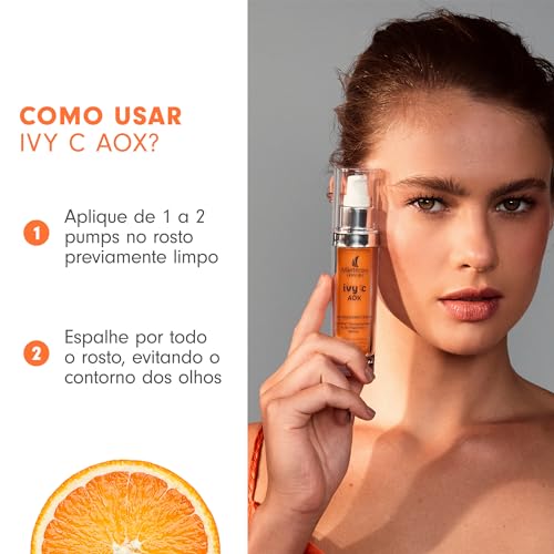 MANTECORP - Gel Rejuvenescedor Facial Ivy C AOX - Vitamina C Pura Nanoencapsulada, Ãcido Hialurônico e Retinol, Redução de Rugas em 7 Dias - 30g - Imagem 7