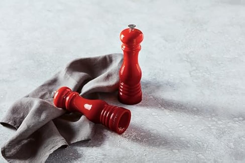 Le Creuset Salt and Pepper Mill Set, 8-Inch, Cerise