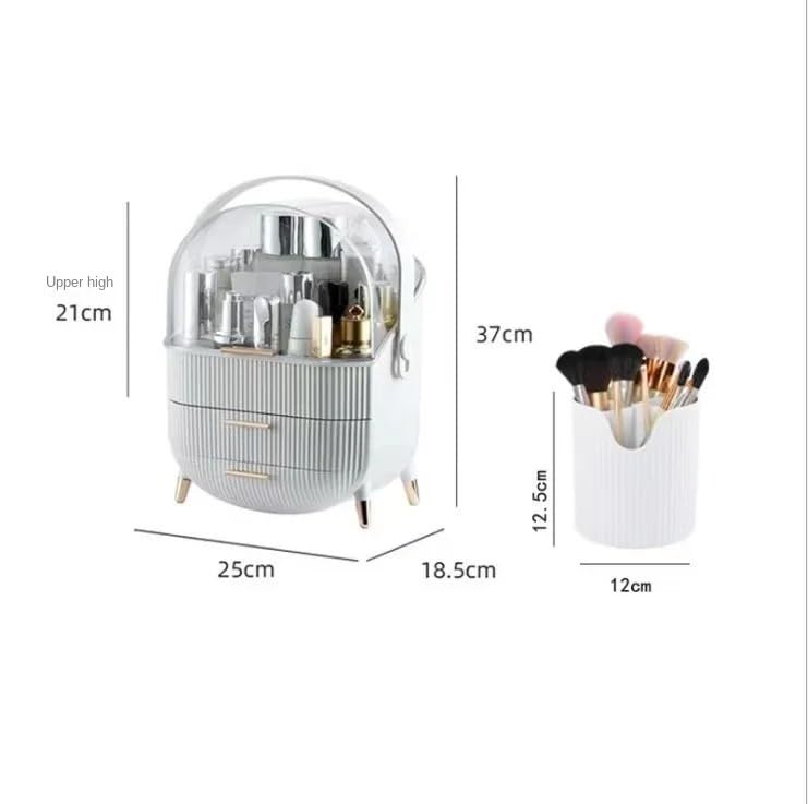 Organizador De Maquillaje Caja Grande for Guardar cosméticos, Organizador de y Joyas(Pink)