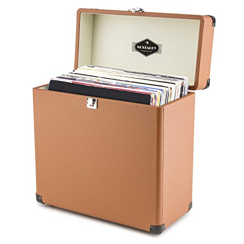 AUNA Vinylbox – Coffret à vinyles Style rétro en Cuir Boite de Rangement pour 30 disques avec Bordures renforcées et… - Les Beatles, Paul McCartney, John Lennon, RIngo Starr, George Harrison AUNA Vinylbox - Coffret à vinyles Style rétro en Cuir Boite de Rangement pour 30 disques avec Bordures renforcées et… – Image 7