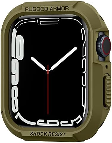Rugged Armor Case for Apple Watch Series 7/6/SE/5/4 (45mm/44mm)  [Colour:Green]: Smartwatch Replacement Bands: Amazon.com.au