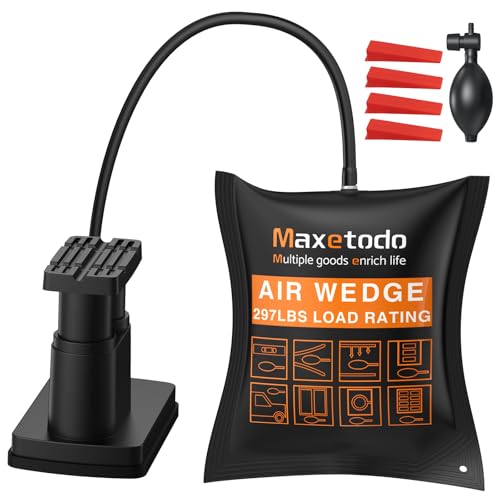 Maxetodo Coussin Gonflable de Levage avec Pompe à Pied - Soulève Meubles Lourds jusqu'à 771 lbs，Hauteur 6cm - pour Installation Porte/Fenêtre à Domicile et Réparation Auto（Pompe à Main Incluse