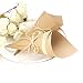 Produktbild JZK 50x Kraftpapier Hochzeits Konfetti Kegel Platzhalter für Hochzeit geschenke box Süßigkeiten box Party Snack Halterbox für Geburtstagsfeier Taufe Heilige Kommunion, DIY Grußkarte