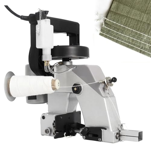 Grapadora De Bolsas Portátil De 90 W, 1250 Rpm, Selladora Eléctrica De Bolsas, Ancho De Sellado De 0,26 Pulgadas, Con Corte Automático De Hilo, Para Bolsas Tejidas, Bolsas De Papel, Bolsas Tipo Saco
