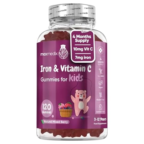 Maxmedix Iron & Vitamin C Gummies for Kids Cover