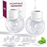 MOMPINKE Wearable Breast Pump S12, Electric DoublePump Hands-Free Breastfeeding Pump, 12 Adjustable Suction...