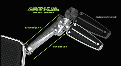 Ciro Frame Mounted Adjustable Highway Peg Mounts Kit (Chrome, Standard No Pegs) - Thumbnail 6