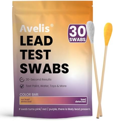 Avelis 30 PCS Lead Test Kit for Dishes, Premium Lead Testing Swabs for ...