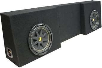 American Sound Connection TRUCK572X10 Custom Dual 10" Truck Box w/Console and 43C104 10" Subwoofer Single 4 Ohm 150 Watts