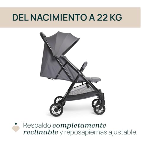 Miniatura 3 de Chicco Urbino Silla De Paseo, Desde Nascimiento Hasta 22 Kg, Carrito Bebé, Plegado Automatico Con Una Sola Mano, Compacto Y Ligero, Capota Con Protección Uv50 , Respaldo Ajustable Y Reclinable, Gris