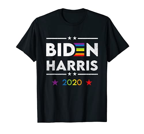 Joe Biden Kamala Harris 2020 Rainbow Gay Pride LGBT Elección Camiseta