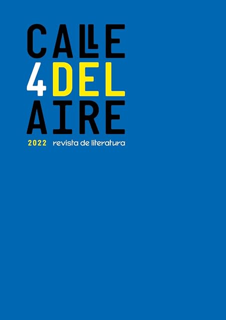 Portada de Calle del Aire. Revista de literatura, 4: Diciembre 2022