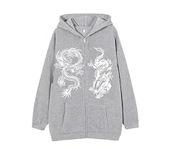 Sweat à Capuche Surdimensionné Zippé Imprimé Gothique UO | Urban