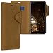 Produktbild kalibri Hülle kompatibel mit Samsung Galaxy A7 (2018) - Leder Handyhülle Handy Case Cover - Schutzhülle in Hellbraun