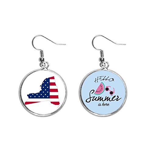 Pendientes de sandía y bandera de Estados Unidos para lucir en tus planes de verano