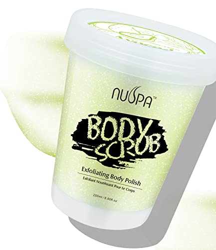 Nuspa Avocado Body Scrub, Natural Moisturizing And Exfoliating Body Wash For Body, Face, Hand, Foot With Avocado Fruit Extract, Jojoba Seed Oil, Sweet Almond Oil, Sunflower Seed Oil, Perfect Body Exfoliator For Women & Men - 8.8 Oz #TOP7