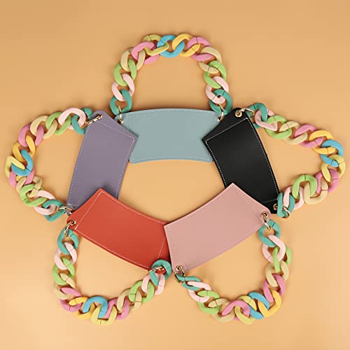 Hongtt Cup Sleeves For Cold Drinks, Reusable Leather Coffee Cup Holder With Decorative Chain,Portable Stylish Cold Drink Holder For Coffee Tea Drinks (Pink) #TOP6