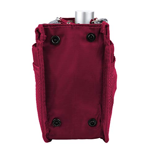 Vercord Updated Purse Handbag Organizer Insert Liner Bag in Bag 13 Pockets Burgundy Small by Vercord - Used condition - Image 6
