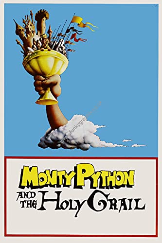 Image of Monty Python and The Holy Grail (1975) V3 Animated Movie Poster Framed or Unframed Glossy Poster