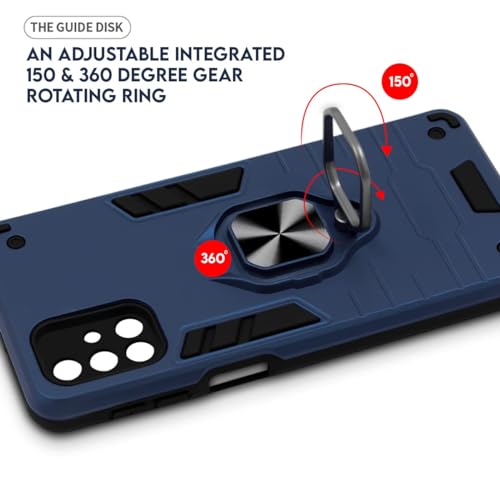 Image of Jkobi Hybrid Armor Back Cover Case for Realme P4 (Shockproof Dual Layer Polycarbonate |Ring Holder Kickstand)