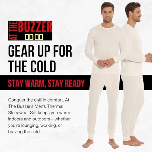 At The Buzzer Thermal Underwear Set for Men 95962-Black-M